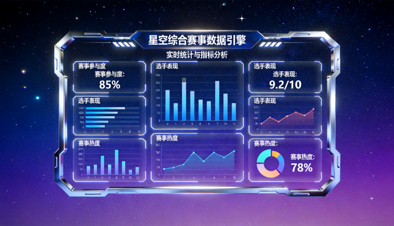星空·综合赛事数据引擎统计图表与指标面板展示